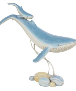 Escultura decorativa de ballena
