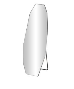 Espejo de pie plegable geométrico